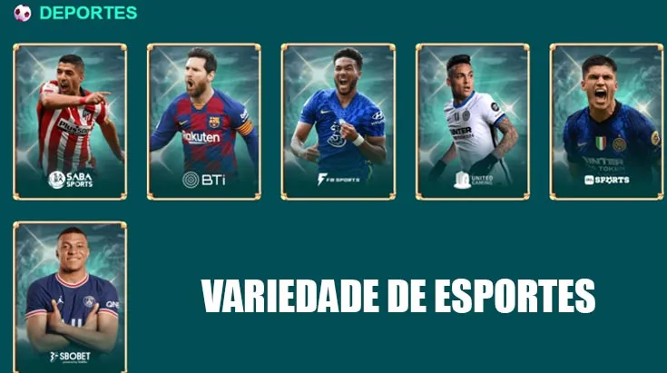 Variedade de esportes